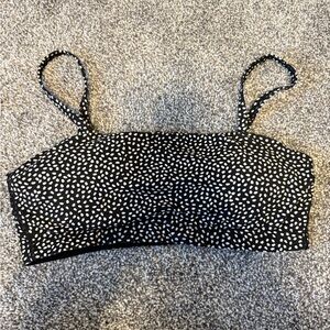 CRZ YOGA Black and White Polka Dot Camisole